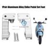 1 Coppia Lega di Alluminio Ebike Pedali Set Poggiapiedi Pieghevole Poggiapiedi Sostituzione Pedale Per Ebike Bicicletta