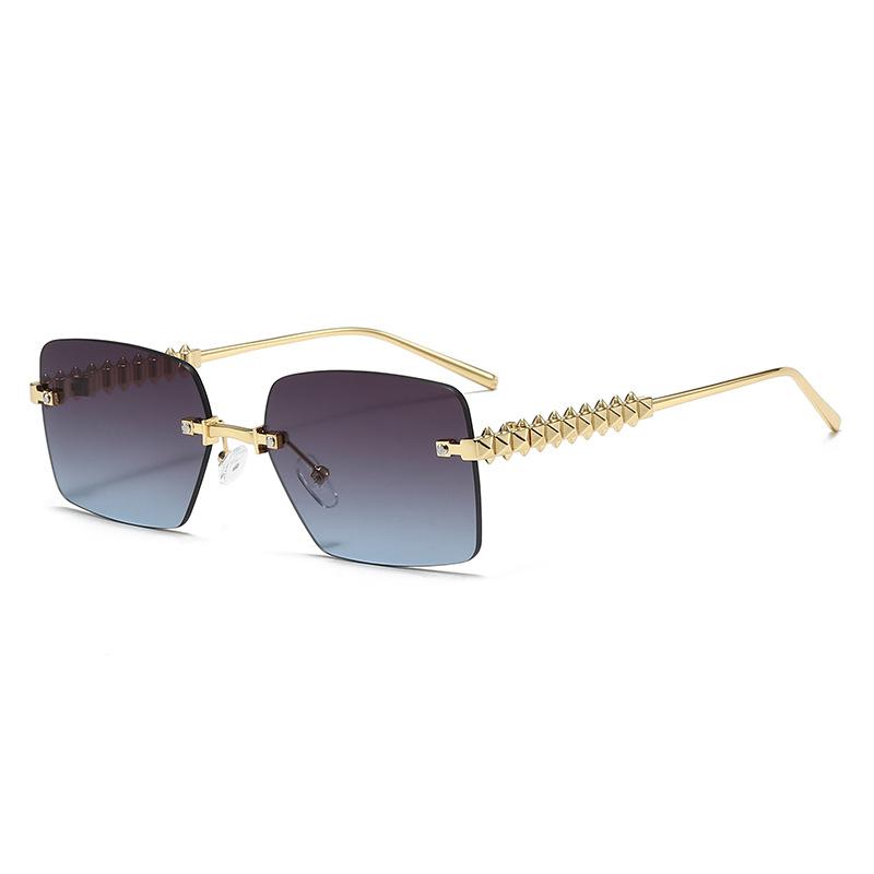 New Vintage Frameless Square Sunglasses Women Men Rectangle Sun Glasses Female Eyewear Sunglasses for Male Female Eyeglasses