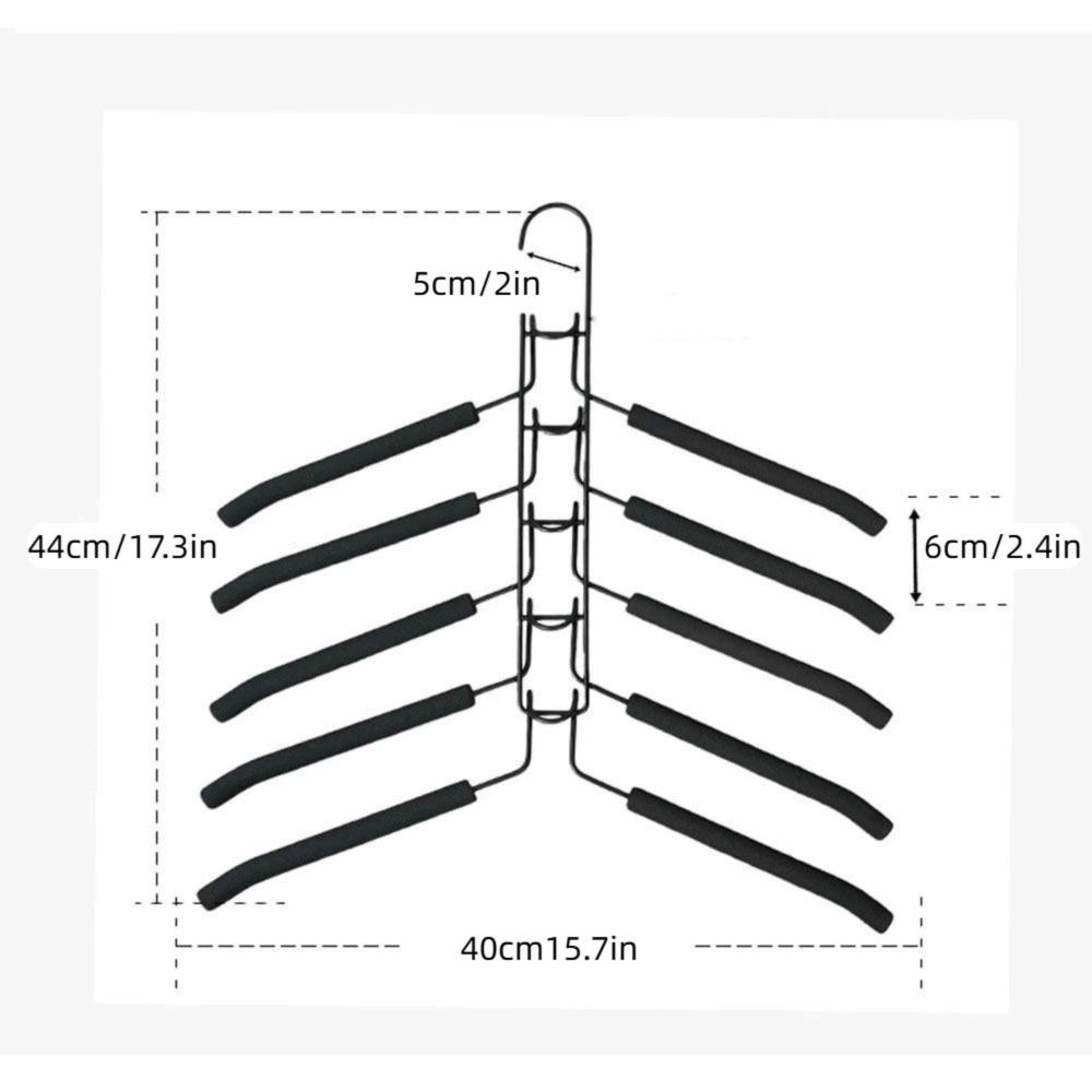 Detachable Multifunctional Clothes Rack 5 in 1 Closet Organizer Multi Layer Hanger  Hanging Storage