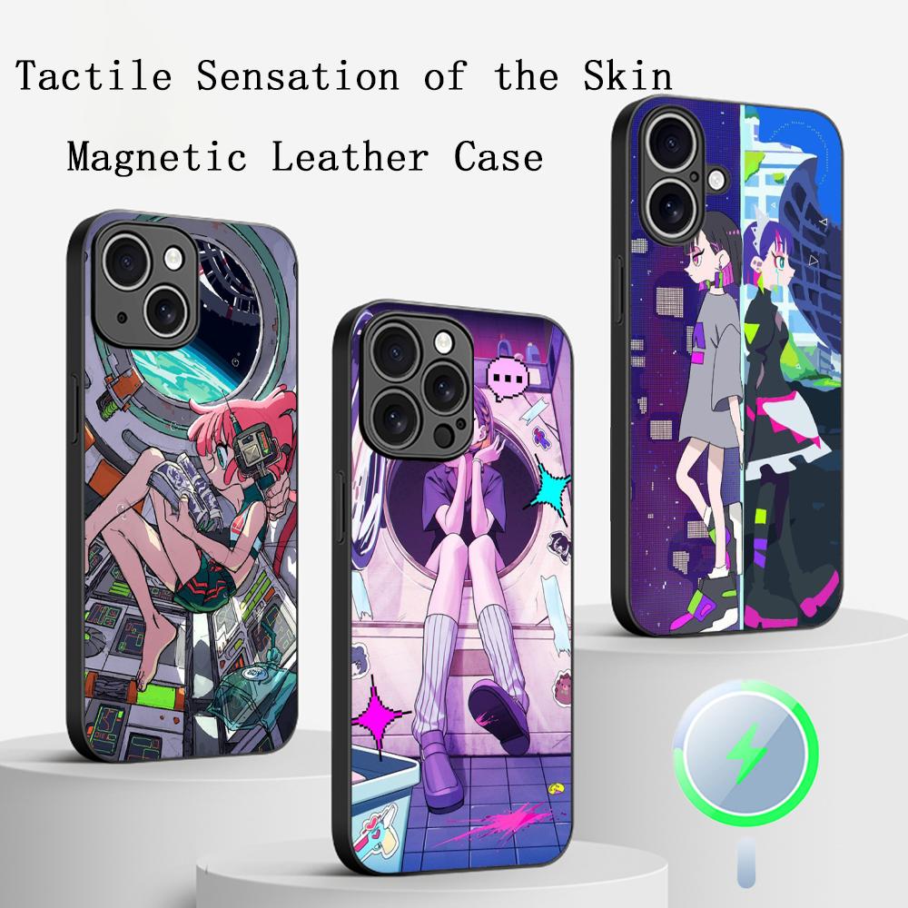 Zutomayo Cool Japan Singer Pattern Phone Case For iPhone 16 15 14 13 12 11 Plus Pro Max High-end Luxury Magsafe Sheepskin