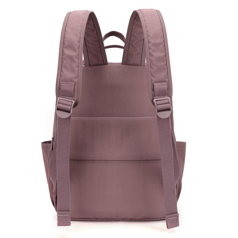 Kompakter Rucksack mit Reißverschluss-Vordertasche Rucksack Damen Reise Leichter Nylon Hochwertige Umhängetasche