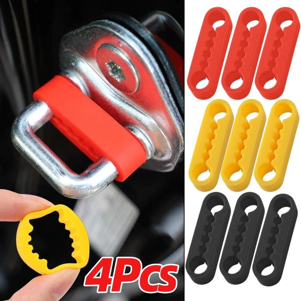 Silicone Car Door Lock Protectors Soundproofing Sound Damper Door Lock Buffer  Auto Accessory