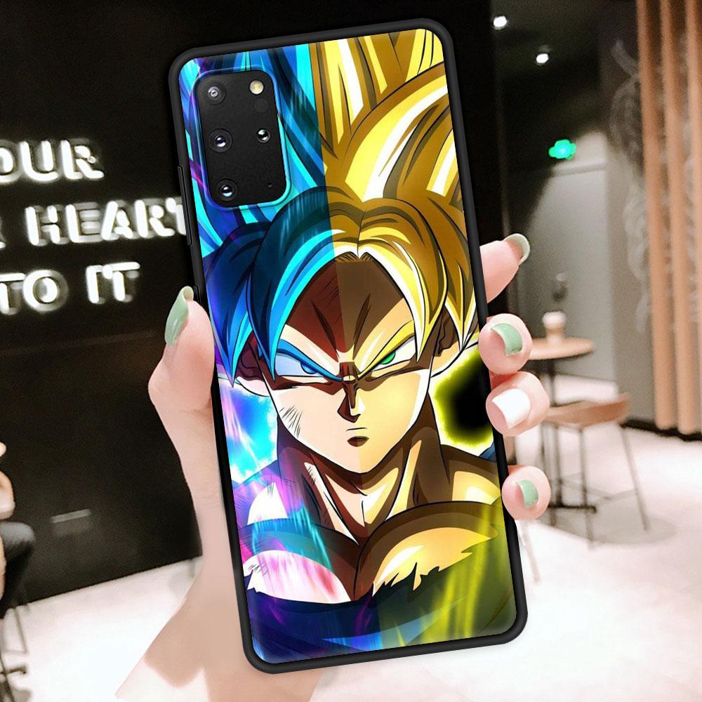 

Чехол для Samsung Galaxy S20 FE S21 Ultra S10 Lite S9 S8 Plus S10e S7, роскошный ультратонкий черный чехол для телефона Son Gokus D-Dragon-Ball Samsung S21