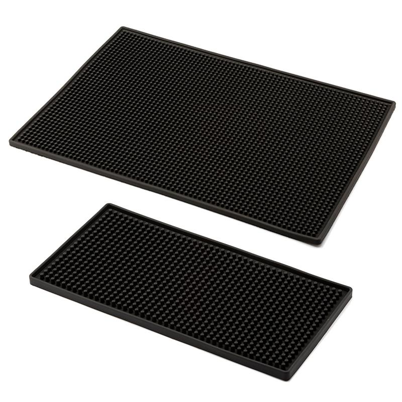 Bar Mat Rubber Anti-slip PVC Coffee Bar Mats Cup Mat Waterproof Heat Resistant Durable Drain Mat for Home Bar Cafe