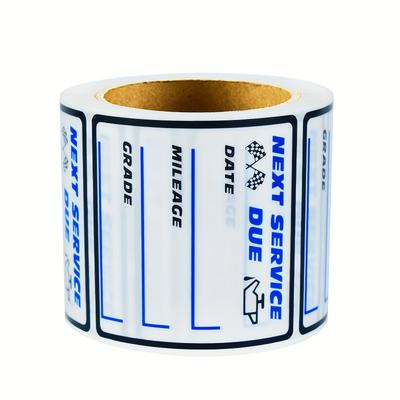 Transparent Oil Change Reminder Labels Car Maintenance Service Expiration Stickers for Windows - Removable, Tear-Resistant, Oil-Resistant