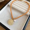 2026 Trendy Metal Fish Geometric Conch Pearl Pendant Rope Chain Choker Necklace For Women Men Summer Vacation Charm Neck Jewelry