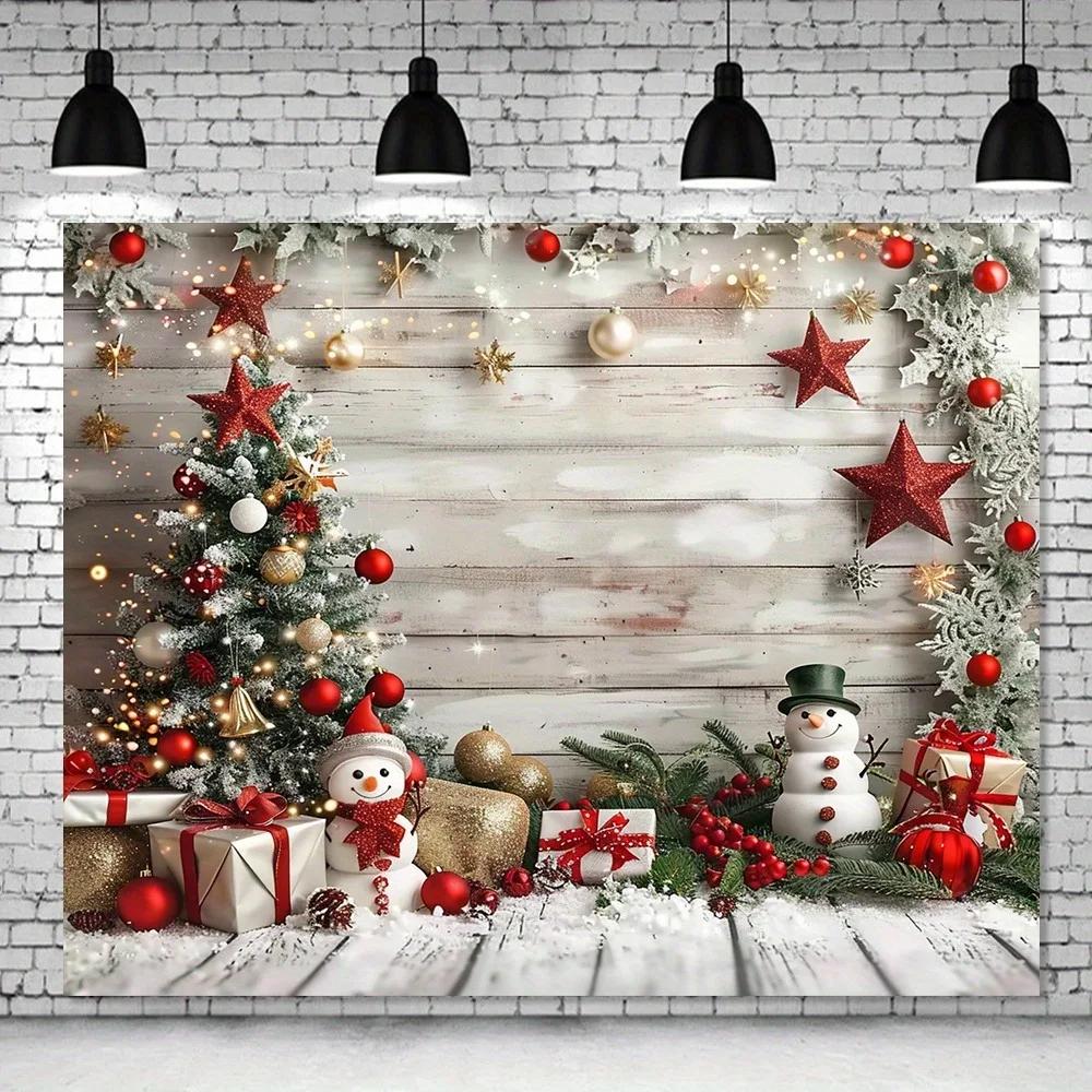 

Рождественский день вечеринка украшение фон ткань Рождественская елка Снеговик подарок узор дизайн гостиная комната украшение дома 230x180cm
