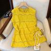 Lace Hollowed Out Flower Sleeveless Shirt for Women In Summer High-end and Western-style Shirt Vest Top
