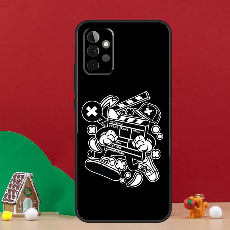 

Cute Film Movie maker Clapper board Case For Samsung Galaxy A54 A06 A16 A26 A36 A56 A53 A32 A52 A33 A13 A55 A35 A15 A14 A34 A17 Samsung A53 5G