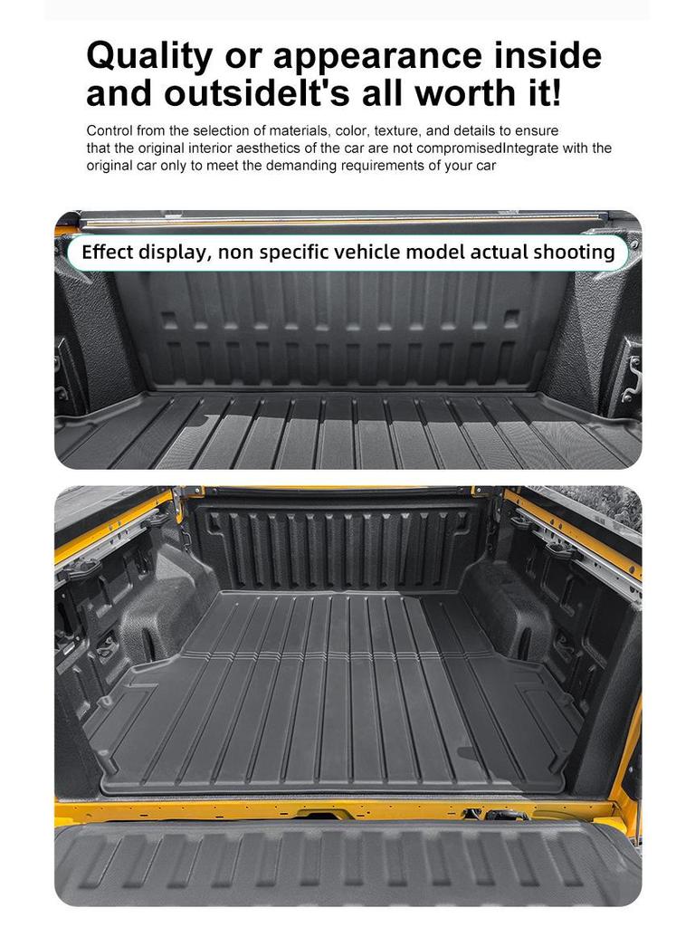 Compatible Rear Bed Pads for Chevy Silverado/GMC Sierra 2500HD/3500HD (2020-2025 Models).