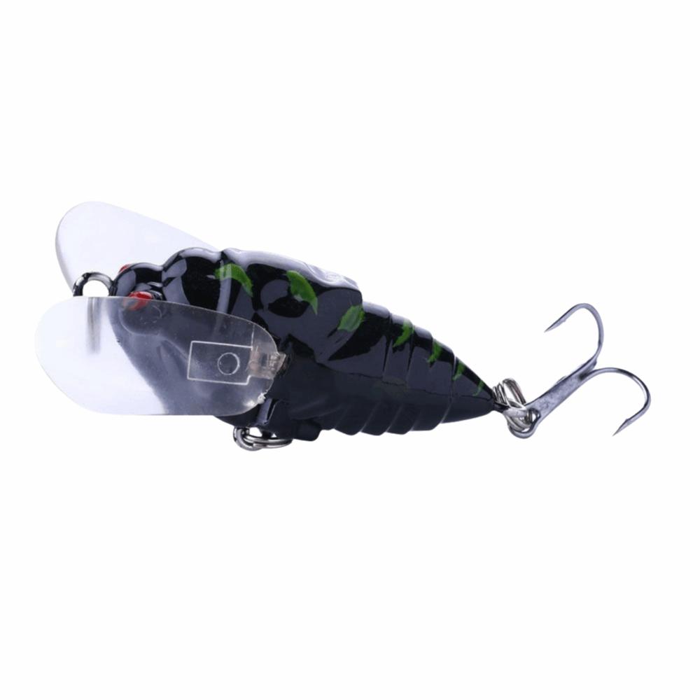 5PCS Floating Popper Hard Lure with Double Triple Hook Artificial Fishing Bait Freshwater