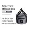 Tägliche Nutzung Oxford-Stoff Picknicktasche 9/14L Wasserdichter Topf-Aufbewahrungseimer Zylindrische Schüssel Becher Behälter Camp