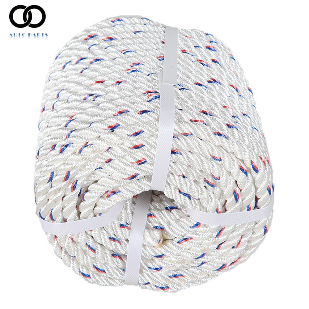 5/8in x 150' Double Braid Rope Polyester Arborist Rope Rigging Line Sailing Rope