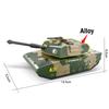 Liga de metal carro relógio simulação militar tanque armado veículo blindado caminhão de brinquedo das crianças modelo helicóptero