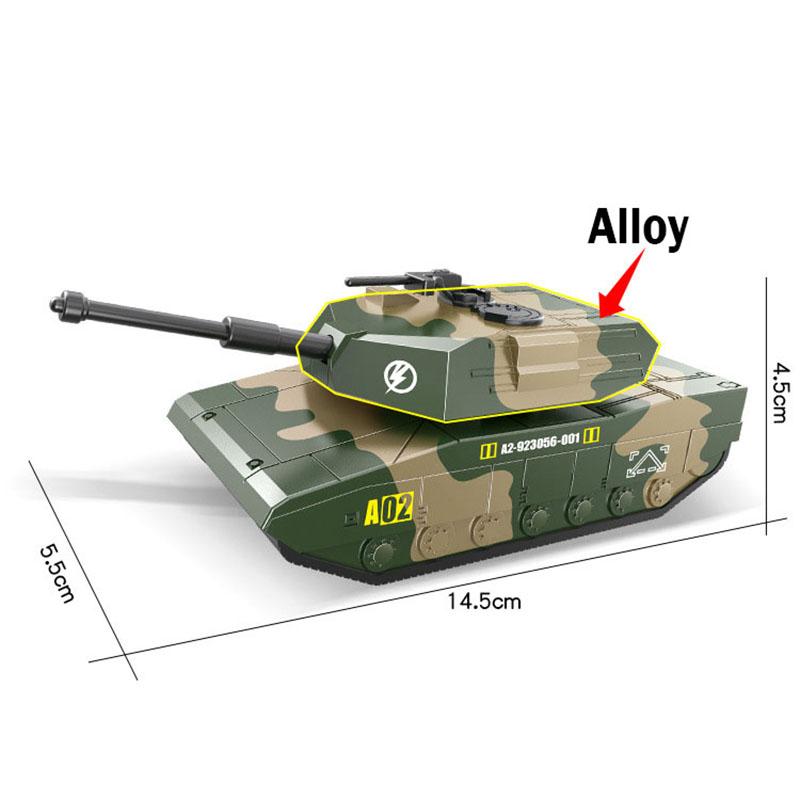 Liga de metal carro relógio simulação militar tanque armado veículo blindado caminhão de brinquedo das crianças modelo helicóptero