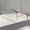 Vintage Square Glasses New Stylish Oversized Korean Style Eyewear Trendy Luxury Design Blue Light Blocking Optical Frames