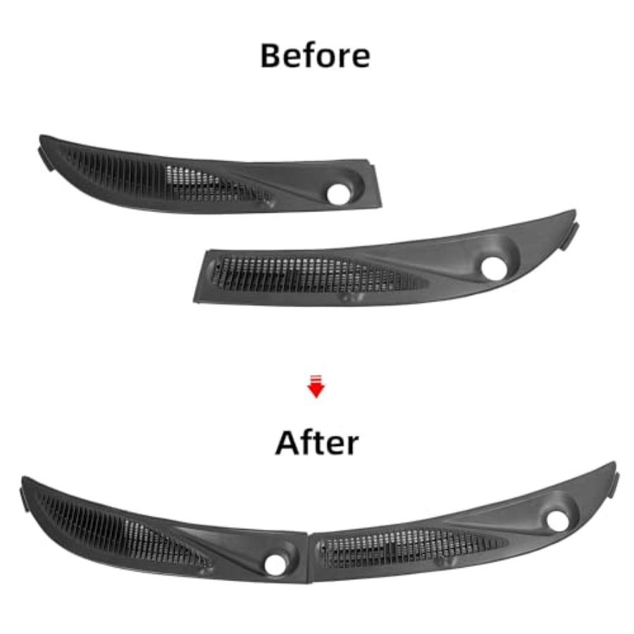 Windshield Wiper Cowl Grille Panels for 19952005 Ford Explorer and 19972001 Mercury Mountaineer Durable Replacement Fitment for