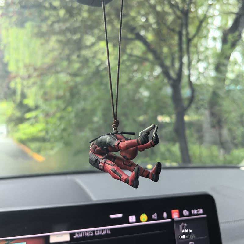 Cross-Border Car Pendant: New Deadpool Rearview Mirror Ornament