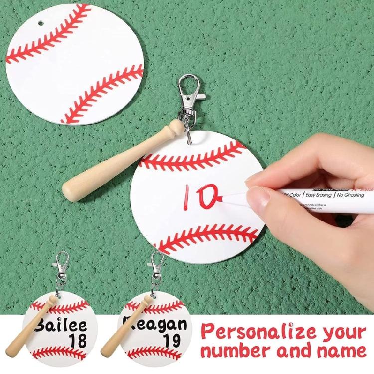 36 Pieces Keychain Blank Kit with Lobster Clasp Accessory Boys Girls Fans