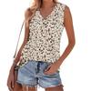 V Neck Sleeveless Leaf Print Tank Top for Women Spring Tops for Women Racerback Tank Tops for Women Tops for Women Trendy Summer