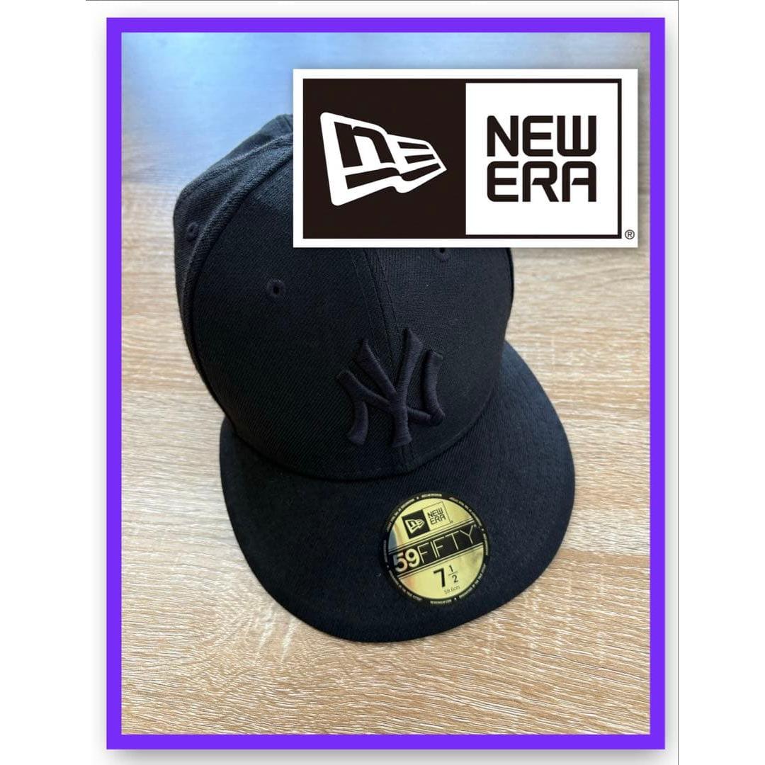 Used New Era 59FIFTY NY New York Yankees Cap Black