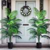 2PCS 24Leaves Areca palm simulation green plants realistic artificial trees suitable for bedroom living room outdoor decoration
