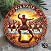 Tin Art Painting Metal Wall Decor 20x20cm Handmade Craft Home Decorative Plate