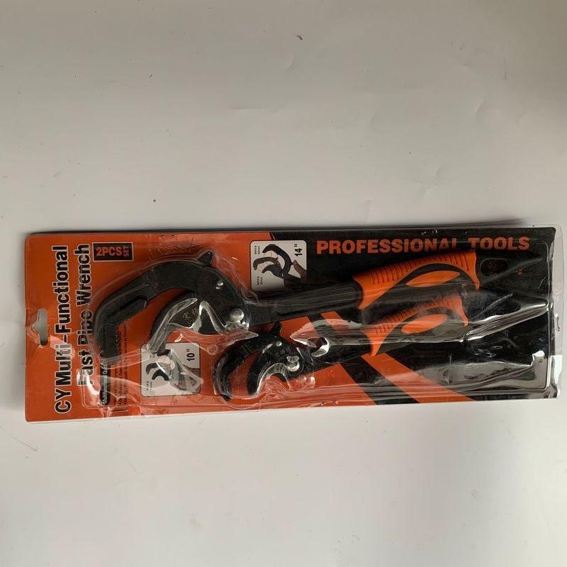 2 Teile/satz 14-30/30-60mm Universal Schlüssel Rohrzange Gabelschlüssel-satz High-carbon Stahl Snap Grip Tool Klempner Multi Hand Werkzeug