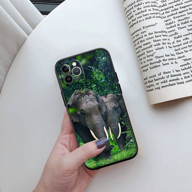 MH8 Animal Elephant Phone Shell Case for iPhone 7 8 11 12 13 14 15 16 17 16E XS Pro Max XR X SE Air