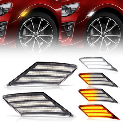 POPMOTORZLED Side Marker Turn Signal Front Side Marker for Scion FR‑S/Subaru BRZ/GT86 2013-2020 Amber