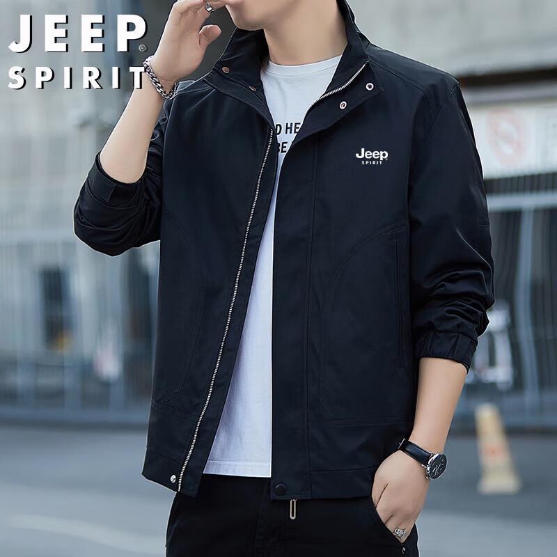 JEEP SPIRIT Men's Loose Fit Lapel Jacket