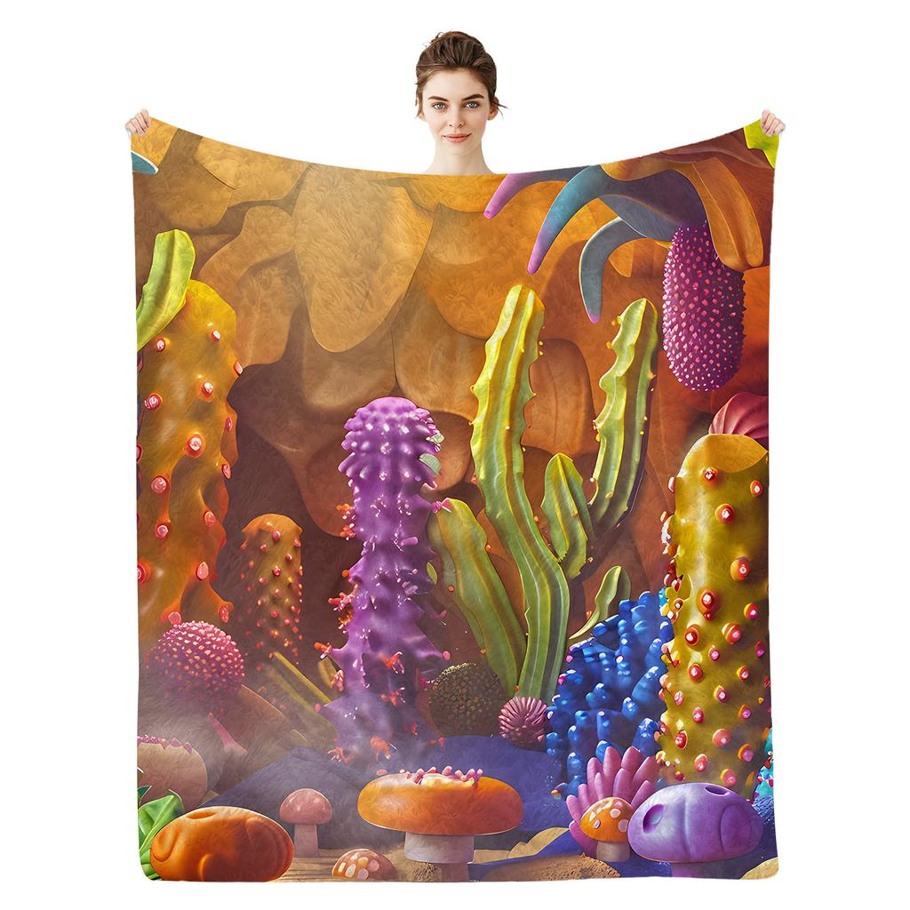 Hot Air Balloon Blanket Flannel Blanket Nap Blanket Blanket
