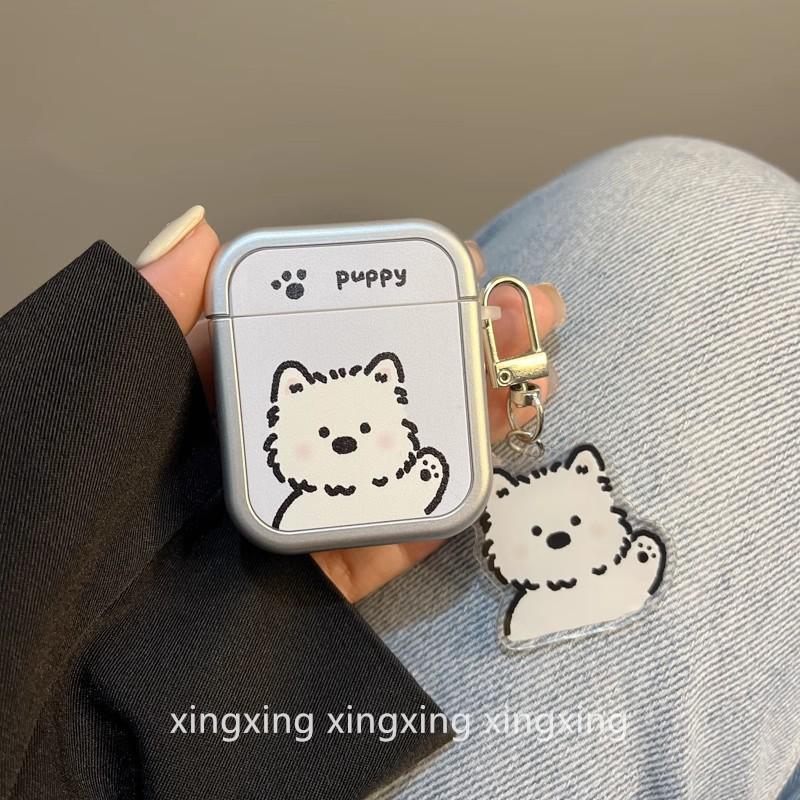 Simple Ins West Highland Puppy for Apple Wireless Bluetooth 1st Generation Headphone Case AirPods Pro