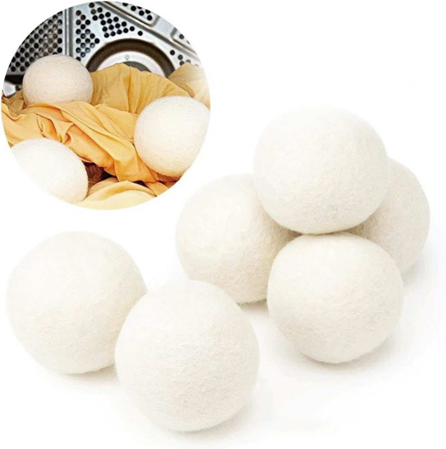 1PC Laundry Ball Dryer Balls Clothes Dryer Balls Washing Wool Ball Softener Washing Machine Reusable Eco-Friendly Laundry Supplies 5CM
