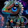 5D Diamond Embroidery Cross Stitch Steampunk Chameleon Kits Diy Diamond Art Painting Animal Pictures Of Rhinestone Home Decor