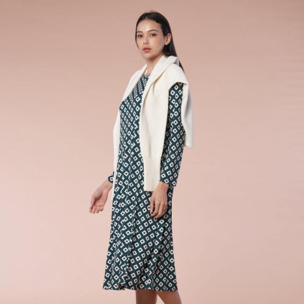 Lipbbam Creora Pfirsich Samt Langes Kleid Ldm52dg01