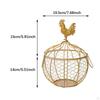 Decorative Egg Storage Basket with Handle for Dining Table Use