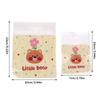 100Pcs 7X7+3Cm 10X10+3Cm Cute Cartoon Animal Printed Plastic Self-Adhesive Bags Cookie Biscuits Snack Package For Home Bakeries