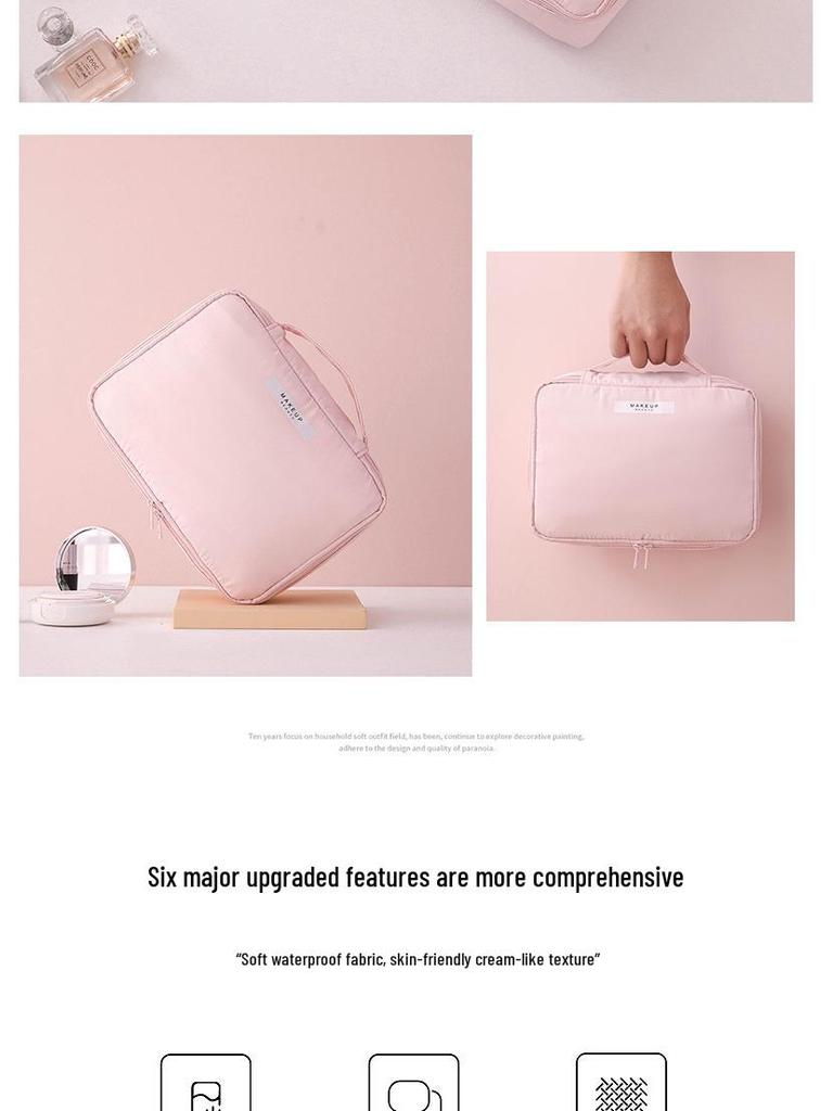 2022 High-End Travel Makeup Bag: Portable, Large Capacity, Handheld Storage