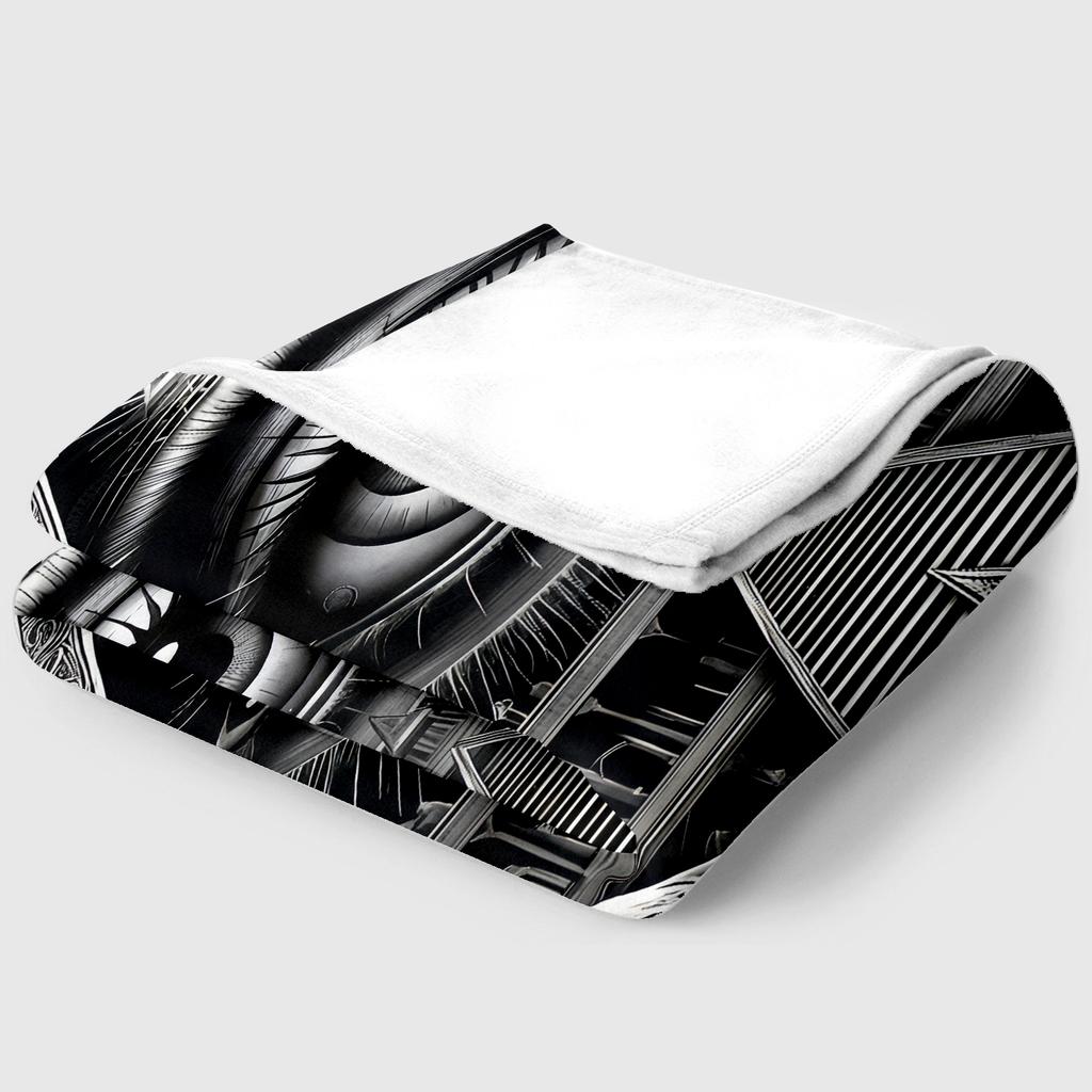 The Eye of The Demon Flannel Thin Blanket Soft Warm Blanket for Bedroom Living Room Bed Travel Camping Picnic Gift Customizable