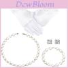 Elegante künstliche Perlen Charm-Halskette Mit Strass-Anhänger Für Frauen
