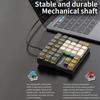 Wired Mechanical 33-Key Numeric Keypad With Multi-Color Lights Shaft Laptop Numeric Keyboard Accessories External Keyboard