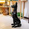 Modern Resin Doberman Pinscher Statue - Decorative Dog Sculpture for Keys, Jewelry, Snacks | Ideal for Living Room Decor