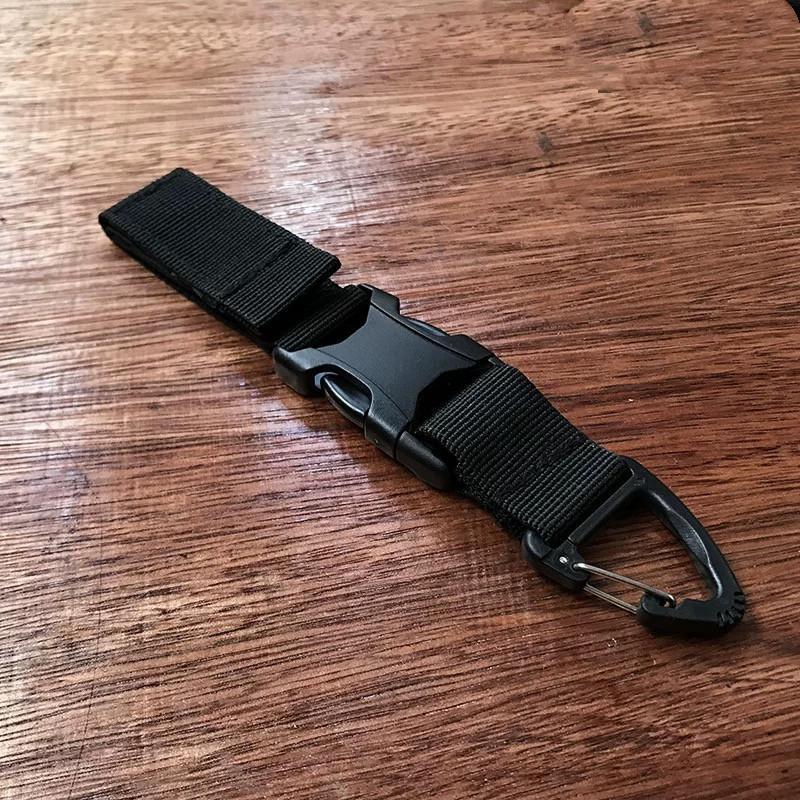 Techwear Tactical Quick Release Waist Belt Hook Buckle Outdoor Multifunction Backpack Hanger Hook Keychain Bag Accessories