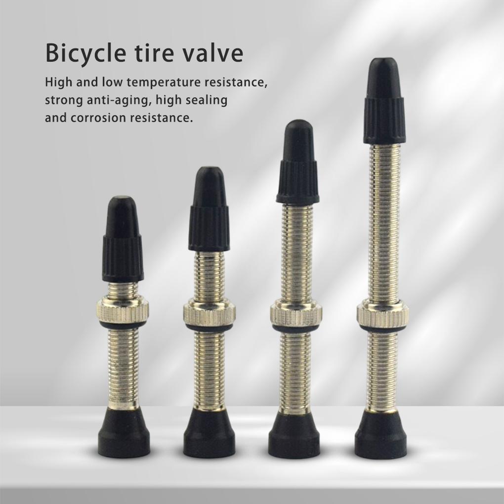 Brass Valve Stem Rustproof Waterproof Bikes Air Nozzle Wear-resistant Removable Valves Caps Cycling Accessories