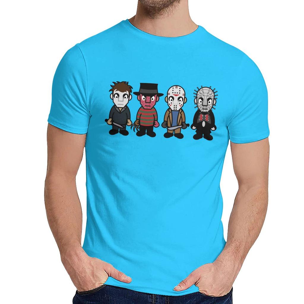 Custom Horror Movie Serial Killers Horror Movie Serial Killers T Shirt Man Hipster Cotton Clothes O