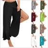 Womens Yoga Wide Leg Cropped Pants 10 Colors