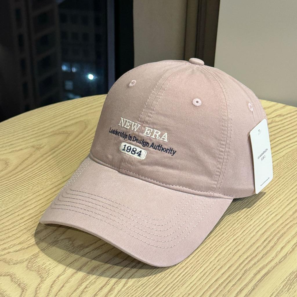 Korean Style Big Letters American Embroidery Retro Baseball Cap Baseball Cap Versatile Soft Top Face Display New Peaked Cap