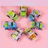 Cartoon Double Layer Offroad Car Toy With Inertia Drive For Preschool Kids