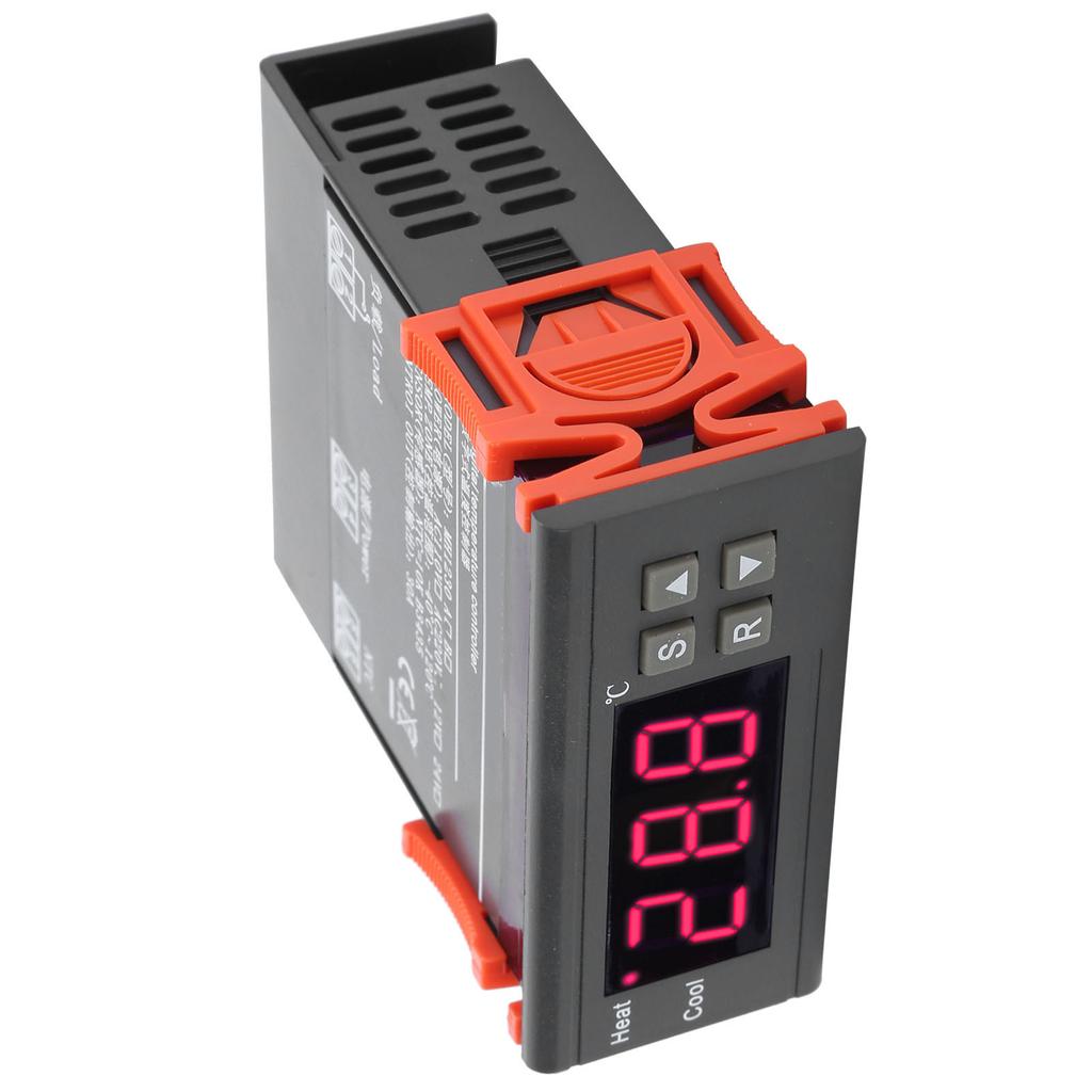 Elektronischer Digitalanzeige Thermostat Doppelausgang Temperaturregler für Fußbodenheizung AC200V